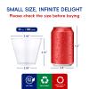 JOLLY CHEF 10 OZ Clear Disposable Plastic Cups, 100 Pack Heavy Duty Clear Plastic Cups Tumblers for Wedding, Thanksgiving, Halloween Christmas Party view 2