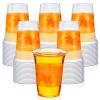 Sliner Thanksgiving Disposable Plastic Cups Thanksgiving Autumn Fall Leaves Clear Plastic Cups with Maple Leaf Pattern for Holiday Party Harvest Beverage Drinks Cup Wedding Supplies(12oz, 60 Pcs) view 1