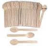 100PCS Wooden Spoons Disposable - 6.3 Inch Natural Bamboo Spoons, Compostable and Biodegradable, Ideal for Eating, Crafts, Weddings, Picnics, BBQs, Birthdays and Outdoor Events view 1