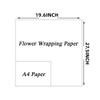 20 Vintage English Newspaper Flower Wrapping Paper, Flower Bouquet Wrapping Inside Lining Paper, Flower Wrapping Materials, DIY Crafts Gift Wrapping or Gift Box Wrapping Paper,27.5*19.6 inch (Gold lettering) view 2