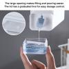 Laundry Detergent Dispenser, Empty Plastic Laundry Liquid Dispenser Set, Reusable Supplementary Care Agent Container for Fabric Softener, Laundry Detergent, Bleaching Agent, Laundry Powder view 3