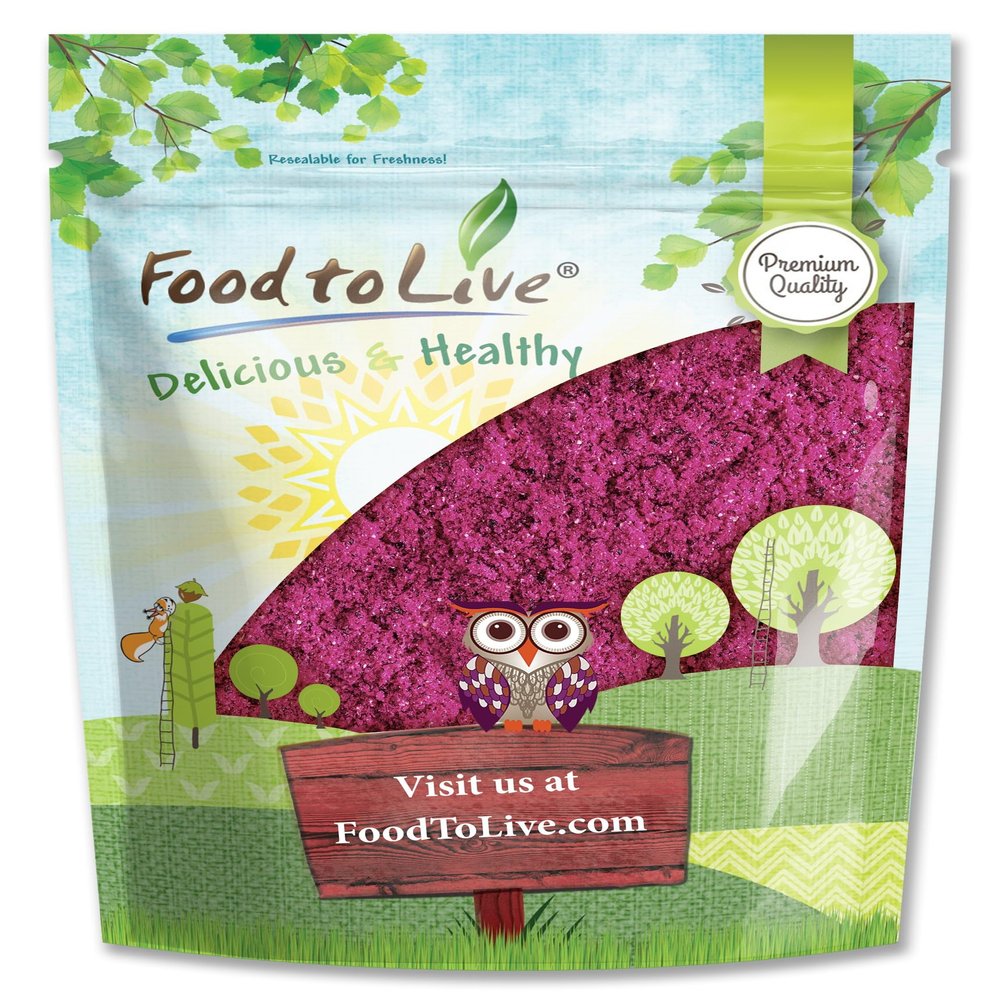 Food to Live Freeze-Dried Dragon Fruit Powder, 6 Ounces Vegan, Kosher, Bulk, Dehydrated Dragonfruit for Smoothies and Baking