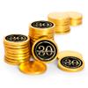 80ct 30th Birthday Candy Party Favors Chocolate Coins (80 Count) - Gold Foil - By Just Candy view 1