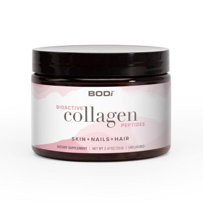 BODi Bioactive Collagen Peptides Powder, Collagen Type I & III for Skin, Hair and Nail Health, Gluten-Free Supplement for Women - Hydrolyzed Collagen, Unflavored, 2.47 oz, 28 Servings
