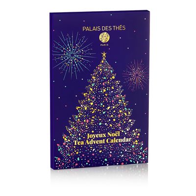 Palais des Ths - Tea Advent Calendar - Holiday Collection | 24 Premium French Delightful Tea Bags | Black, Green, Single Estate, Herbal & Rooibos Teas