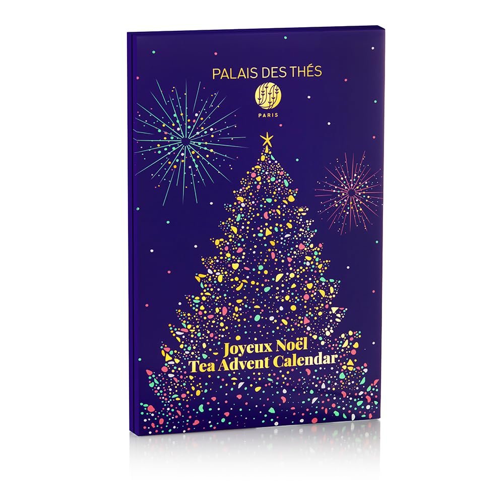 Palais des Ths - Tea Advent Calendar - Holiday Collection | 24 Premium French Delightful Tea Bags | Black, Green, Single Estate, Herbal & Rooibos Teas