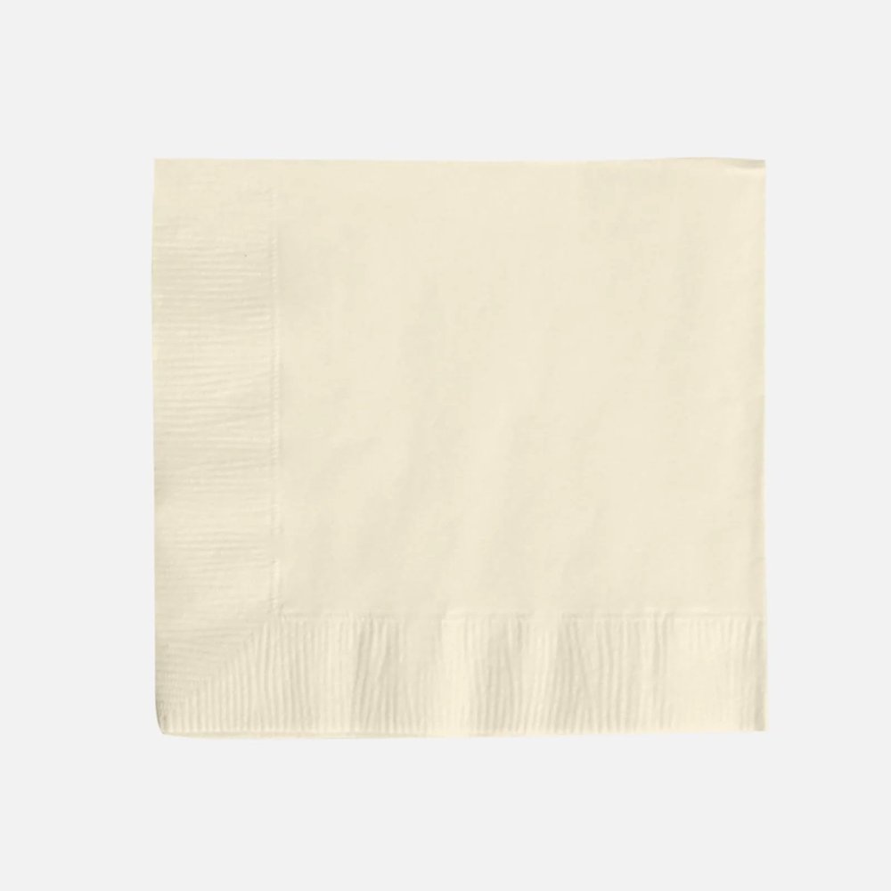 50 Beige Disposable 2 Ply Soft Dinner Cocktail Paper Napkins Wedding Party Events Reception Catering Home Tableware Supplies