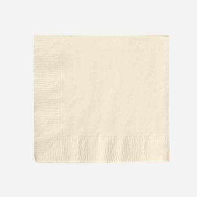50 Ivory Disposable 2 Ply Soft Dinner Cocktail Paper Napkins Wedding Party Events Reception Catering Home Tableware Supplies