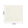 50 Ivory Disposable 2 Ply Soft Dinner Cocktail Paper Napkins Wedding Party Events Reception Catering Home Tableware Supplies view 4
