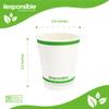 Responsible Products 10 oz Double Wall Insulated Paper Coffee Cups (25 Count)  Smooth Wall Insulated To Go Coffee Cups - Natural White, Compostable, Eco-Friendly, Disposable Hot Beverage Cups view 2