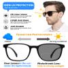 OCCI CHIARI Photochromic Bifocal Reading Glasses Mens,Transition Wide UV Protection Sunglasses Readers 1.0 1.5 2.0 2.5 3.0 3.5 4.0(Black x250) view 4