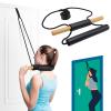 Cervical Neck Traction Over Door Device for Neck Relieve Neck Pain, Enhance Physical TherapyOver Door Use with Comfort Wood Grip view 1