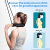 Cervical Neck Traction Over Door Device for Neck Relieve Neck Pain, Enhance Physical TherapyOver Door Use with Comfort Wood Grip view 2