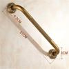 FairUo Bath Wall Attachment Handrails,Grab Bar Rails Bathroom Grab Bar, Wall-Mounted Straight Hair Towel Rack, Sturdy Copper Shower Safety Handle for Bathtub, Toilet, Bathroom, Kitchen view 2