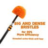 9pcs Screw on Webster Cobweb Duster Head for Pole | Spider Web Remover Brush | Cobweb Duster Head Attachment | Fits Standard 3/4 inch Threaded Poles (Orange) view 2