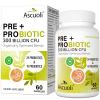 Ascuoli Probiotics for Women & Men - 300 Billion CFU, 24 Strains Probiotics + 15 Organic Herbs Blend, Daily Probiotic for Digestive Health, Immune, Gut, Bloating - 60 Capsule view 1