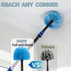 9pcs Screw on Webster Cobweb Duster Head for Pole | Spider Web Remover Brush | Cobweb Duster Head Attachment | Fits Standard 3/4 inch Threaded Poles (Blue) view 2