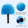 9pcs Screw on Webster Cobweb Duster Head for Pole | Spider Web Remover Brush | Cobweb Duster Head Attachment | Fits Standard 3/4 inch Threaded Poles (Blue) view 3