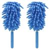 zdyCGTime Microfiber Duster, Microfiber Hand Duster Washable Microfibre Cleaning Tool Extendable Dusters for Cleaning Office, Car, Computer, Air Condition, Washable Duster(2Pack/Blue) view 1