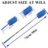 zdyCGTime Microfiber Duster, Microfiber Hand Duster Washable Microfibre Cleaning Tool Extendable Dusters for Cleaning Office, Car, Computer, Air Condition, Washable Duster(2Pack/Blue) view 2