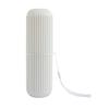 1pc Portable Toothbrush Storage Box Travel Tooth-Brushing Cup for Home Trip Beige Toothbrush Container Compact Design for Toothpaste Comb Storage view 1