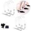 Asnewa Elastic High Heels Shoe Straps, High Heel Anti-Loose Straps, Rhinestone Elastic Detachable Shoe Straps for Heels with Anti-Slip Stickers (2pairs-06) view 1