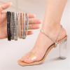 Asnewa Elastic High Heels Shoe Straps, High Heel Anti-Loose Straps, Rhinestone Elastic Detachable Shoe Straps for Heels with Anti-Slip Stickers (2pairs-06) view 2