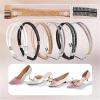 Asnewa Elastic High Heels Shoe Straps, High Heel Anti-Loose Straps, Rhinestone Elastic Detachable Shoe Straps for Heels with Anti-Slip Stickers (2pairs-06) view 4