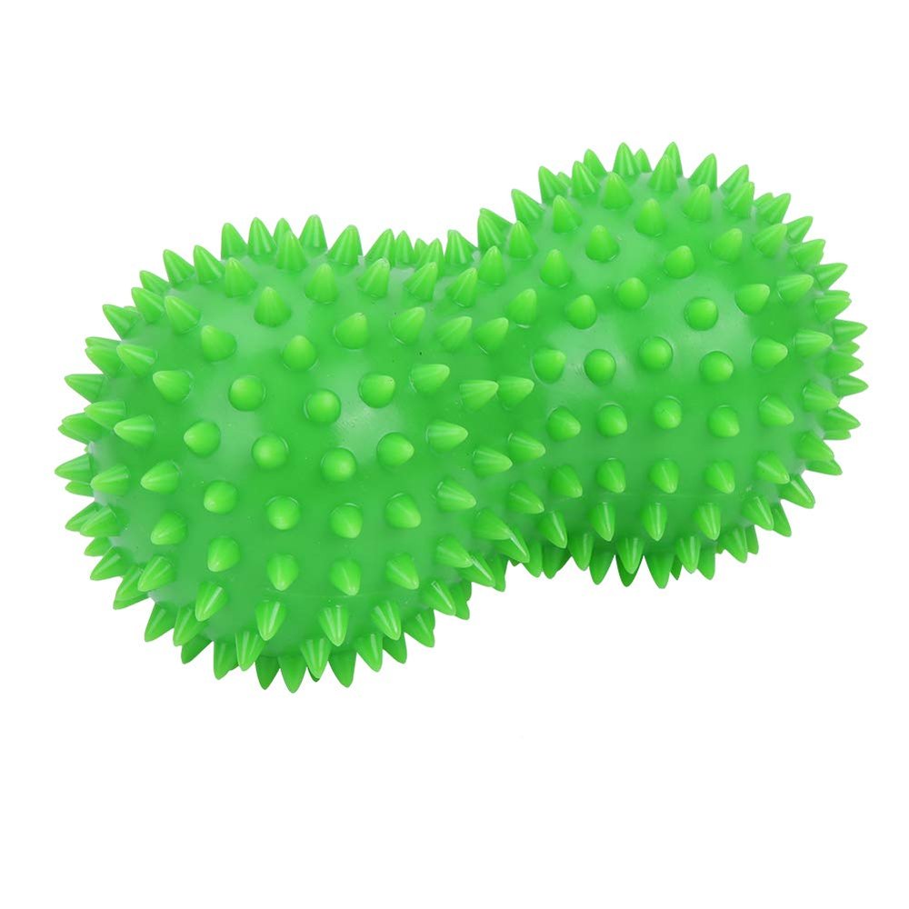EVTSCAN Soft Spike Yoga Massage Ball, Muscle Fitness Massage Peanut Ball, Foot Massage Tool, Fitness Exercise Tool(Green)