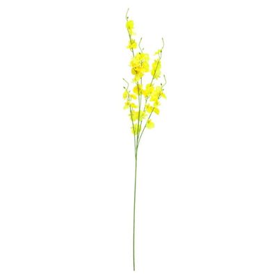 NURCIX Dancing Orchid Simulation Flower Five-Forked Mandarin Orchid Hotel Home Decoration Phalaenopsis Fake Flowers Silk Flowers (White Five-Forked Dancing Orchid (Cymbidium macrorrhizum Linden))