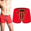 Mens Inner Pants Health Care Tourmaline Magnetic Therapy Enlargement Underwear Improving Male Power Boxer Briefs (Color : 1pcs-Red, Size : 3X-Large) view 1