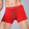 Mens Inner Pants Health Care Tourmaline Magnetic Therapy Enlargement Underwear Improving Male Power Boxer Briefs (Color : 1pcs-Red, Size : 3X-Large) view 2