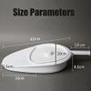 Bedpan for Bariatric Adults with No Spill or Splash Design, Thick Stable PP Bedpan Heavy Duty Smooth Countoured for Bed-Bound Patient for Women Men Elderly view 3
