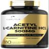 Carlyle Acetyl L-Carnitine HCL Supplement | 500mg Capsules | 180 Count | Advanced Athlete Formula | Non-GMO & Gluten Free view 1