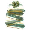 20pcs Green Decor Christmas Christmas Decor Pull Bows for Wrapping Present Box Ornaments Festival Pull Ribbon Green Bow Tie Plastic Decorations view 1