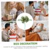 20pcs Green Decor Christmas Christmas Decor Pull Bows for Wrapping Present Box Ornaments Festival Pull Ribbon Green Bow Tie Plastic Decorations view 2