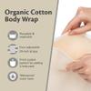 Castor Oil Wrap - Organic Cotton, Reusable Adjustable Pack with Durable Straps and Leak-Resistant Outer Layer, Stomach Wrap for Castor Oil Detox and Wellness (Beige) view 3