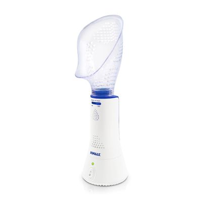Crane x Halls Personal Vaporizer Steam Inhaler, FSA Approved Throat Steamer, Vocal Steamer for Singers Warm Steam Sinus Inhaler for Congestion and Cough Relief, Natural Decongestant Relief