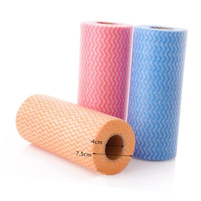 BESTonZON Absorbent Towels 50pcs Absorption Cleaning Cloth Nonwoven Cloth Disposable Towels Disposable Cleaning Cloths Cleaning Rags Tissue Dish Towels Sweden Absorb Water Orange