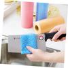 BESTonZON Absorbent Towels 50pcs Absorption Cleaning Cloth Nonwoven Cloth Disposable Towels Disposable Cleaning Cloths Cleaning Rags Tissue Dish Towels Sweden Absorb Water Orange view 2
