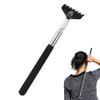 Layhou Anself Telescopic Back Scratcher Massager Metal Compact Extendable 5 Section 20-68cm Black view 1