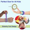 Sensory Chew Bracelets for Boys and Girls, 8 Pack Stretchy Coil Bracelet Fidget Toys for Kids with Autism ADHD SPD or Special Needs, Oral Motor Aids Jewelry Reduce Teething Biting and Anxiety view 3