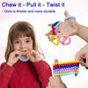 Sensory Chew Bracelets for Boys and Girls, 8 Pack Stretchy Coil Bracelet Fidget Toys for Kids with Autism ADHD SPD or Special Needs, Oral Motor Aids Jewelry Reduce Teething Biting and Anxiety view 4