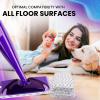 3pcs of Universal 11-inch Velcro Type Reusable Floor Mop Pads Compatible with Wet Jet Refills Machine Washable Thick Microfiber Wet Pads for Hardwood and Household Cleaning Supplies (3pcs) view 2