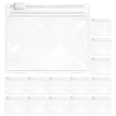 20pcs Clear Self-Sealing Pills Pouches Reusable Small Medicine Organizer Bags for Daily Medication Vitamins and Lightweight and Storage
