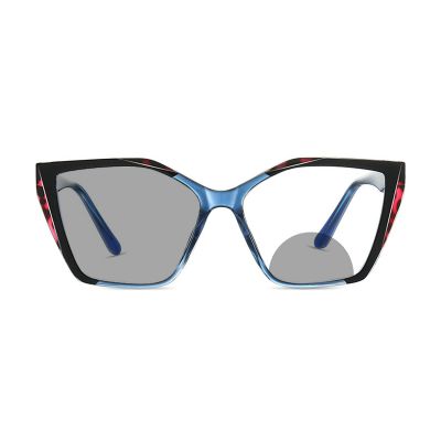 Melrose Sunglasses Readers Transition Photochromic Bifocal Reading Glasses Women Readers FashionAnti Eyestrain & Headache (blue, 2.5, multiplier_x)