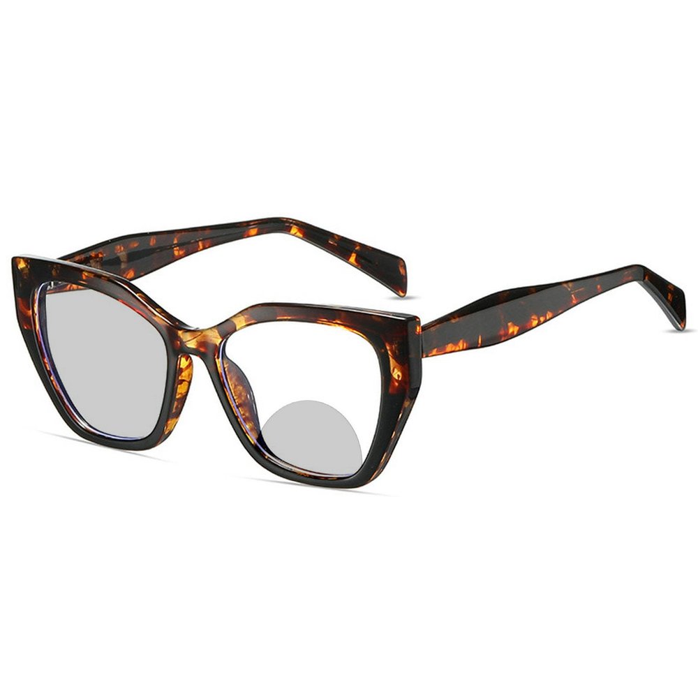 Photochromic Bifocal Sunglasses for Men Women UV Protection Cycling Driving Sports Sunglasses (leopard, 2, multiplier_x)