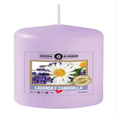 Lavender Scented Candle Diameter 7 cm H 10 cm Allergen Free