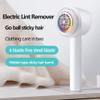 Fabric Shaver Electric Lint Remover, Rechargeable Lint Shaver Defuzzer Sweater Shaver with Hidden Lint Rollers, Removing Fuzz and Pills Form Couch, Clothes, Furniture, Bedding-with 2 Replace Blades ( view 2