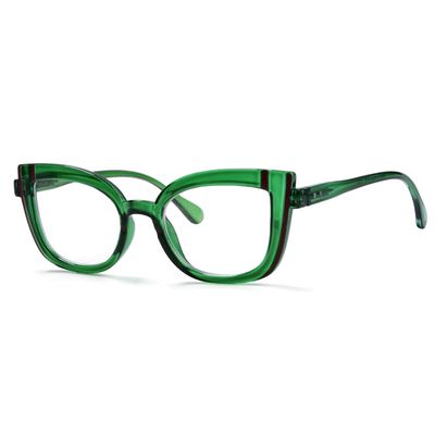 Eyekepper Cat Eye Reading Glasses for Women Cute Readers - Green +4.00